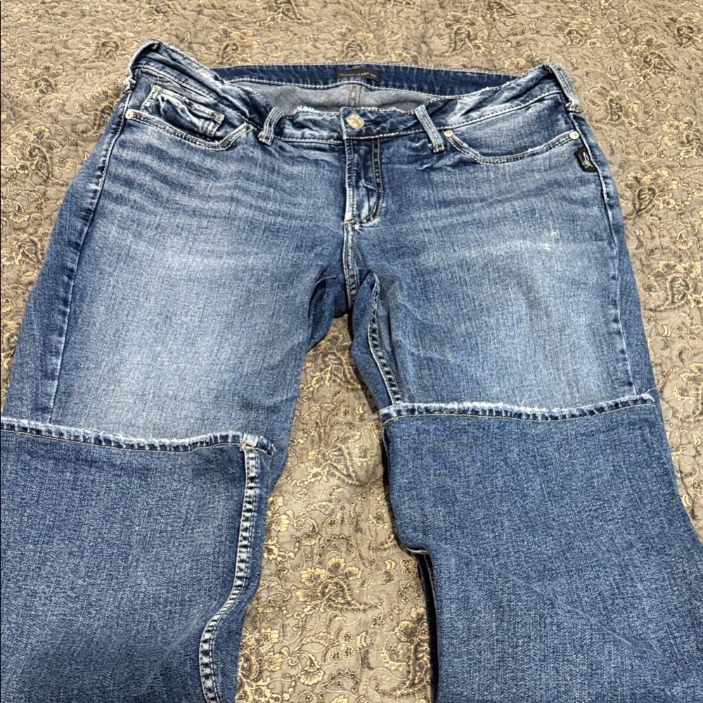 Silver Jeans Light and Dark Blue Bootcut